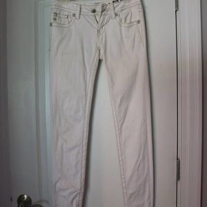 Low Rise white Miss Me Jeans
